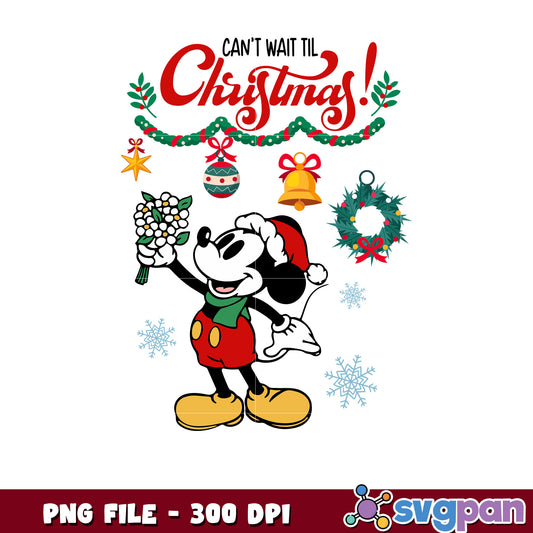 Can_t wait til christmas mickey png, last christmas​​ png, christmas cookies​ png