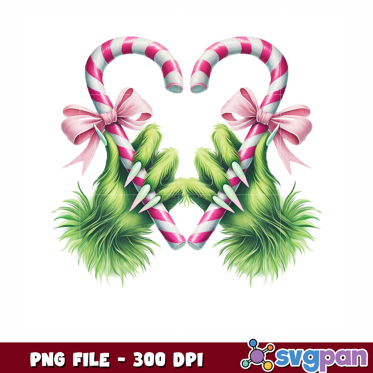 Candycane pink heart png, christmas tree png, candycane png