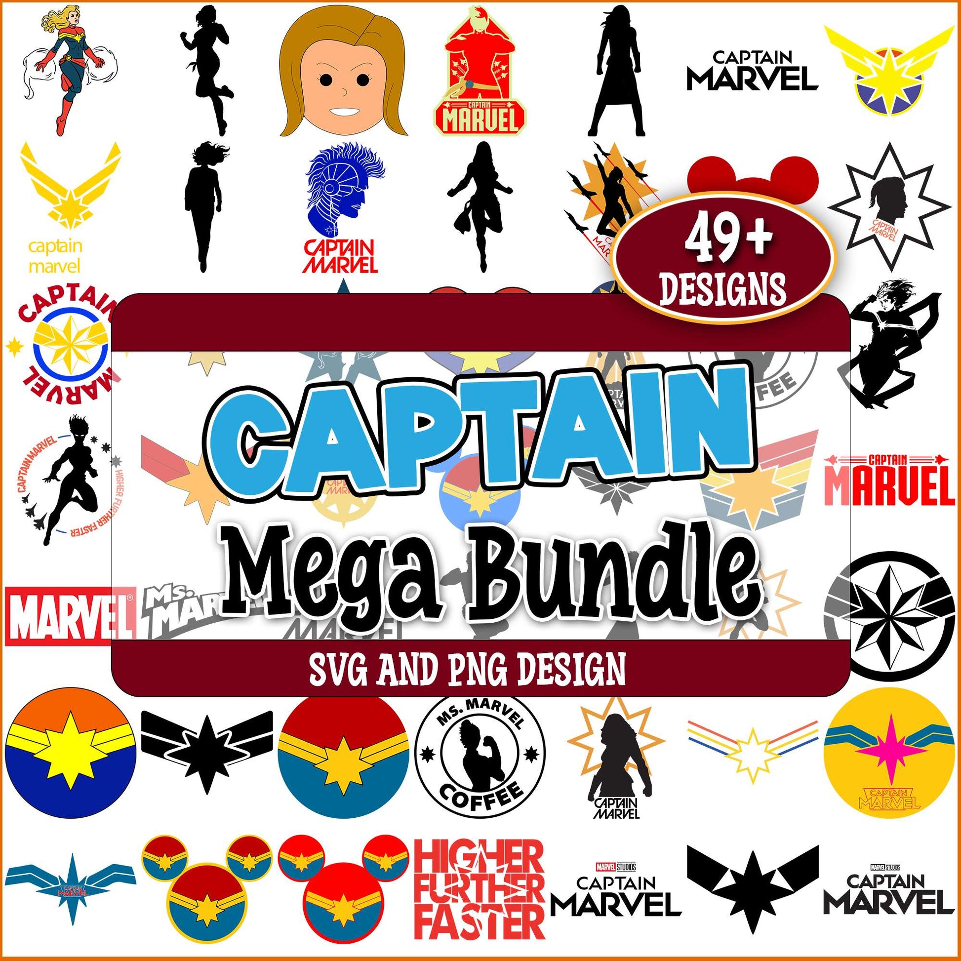 Captain Marvel svg Bundle
