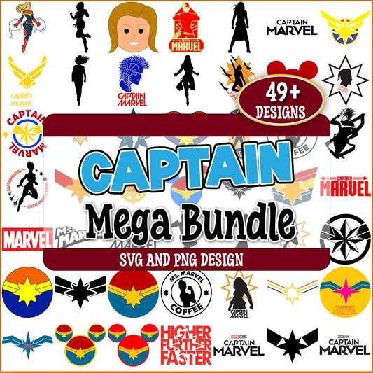 Captain Marvel svg Bundle