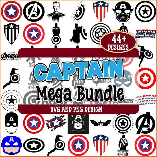 Captain america signature svg bundle