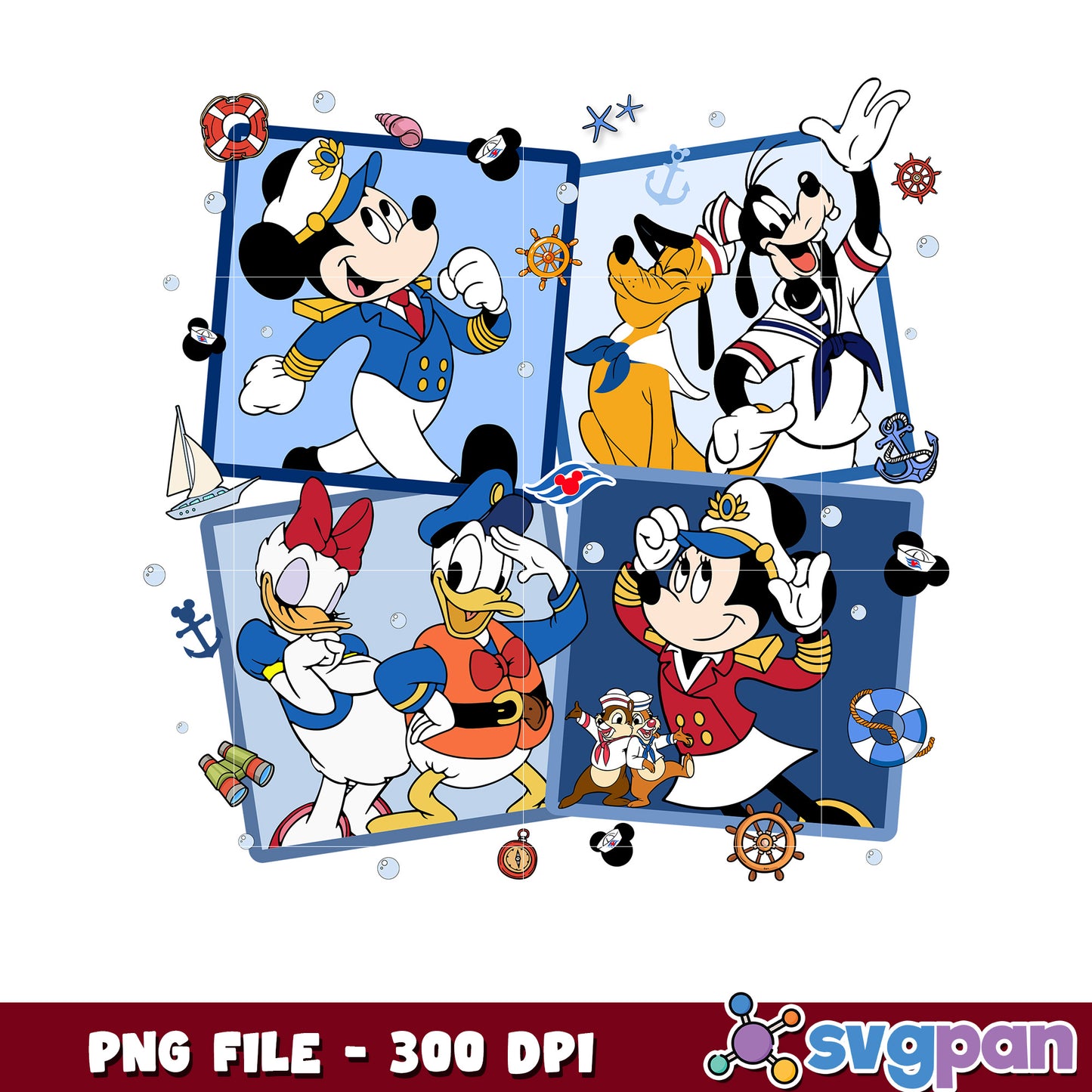 Captain mickey and friends png, mickey mouse  characters png, disneyland evnet 2025 png