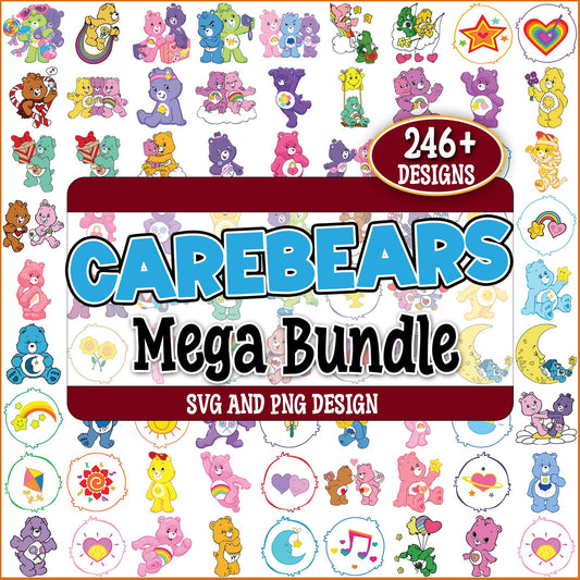 Care bears designs svg bundle