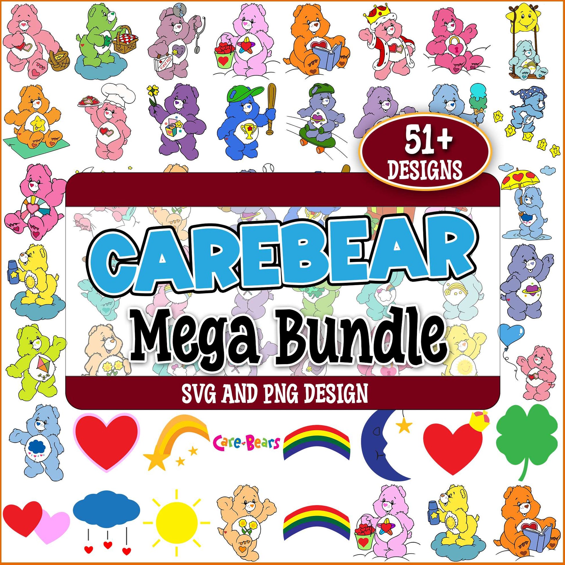 Care bears design svg bundle