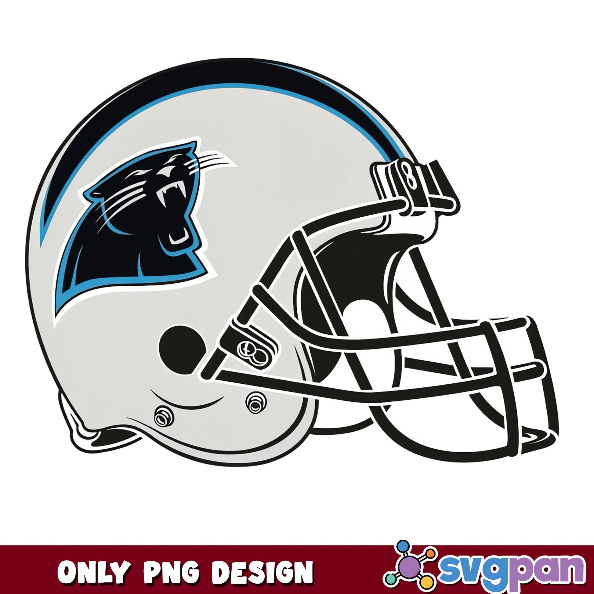 Carolina Panthers Football Helmet PNG, NFL Panthers Logo, Panthers Clipart PNG