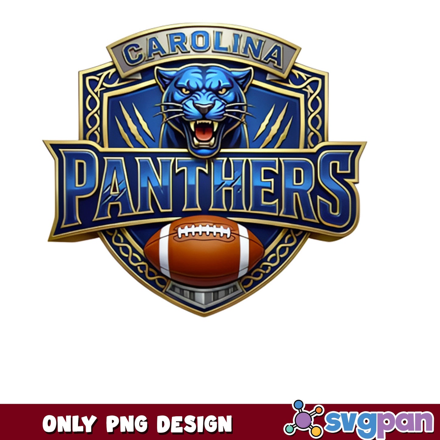 Carolina Panthers Football PNG, Panther Logo PNG, Football Team PNG