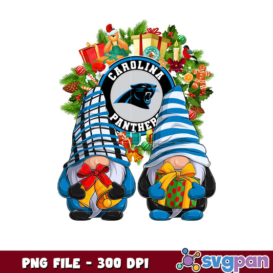 Carolina panthers christmas png, list of nfl teams png, chrismas gnome​ png