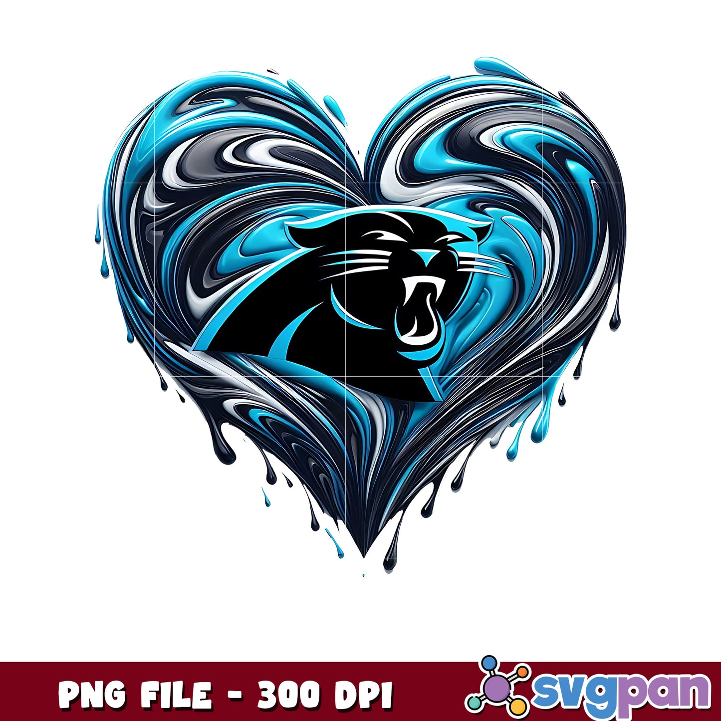 Carolina panthers heart png, nfl reddit​ png, nfl network​ png