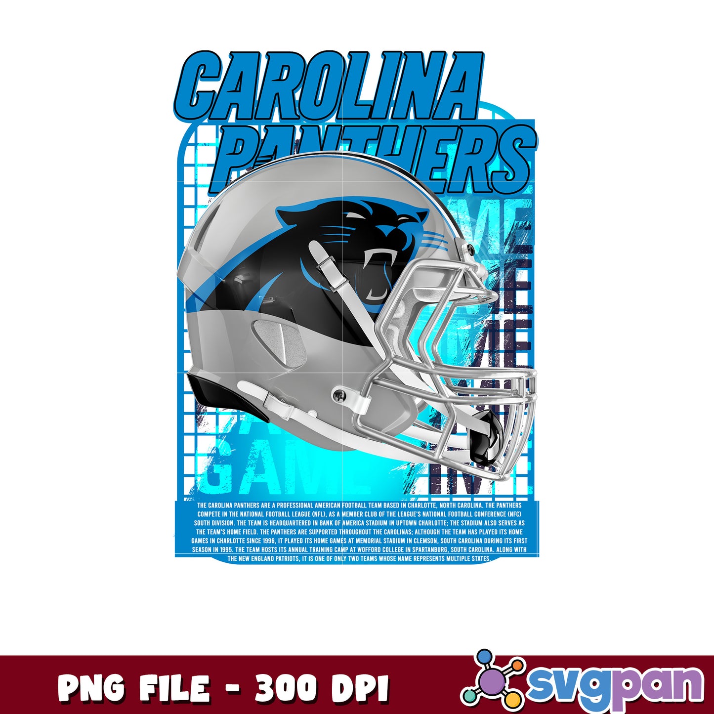 Carolina panthers helmet logo design png, list of nfl teams png, nlf team logo png