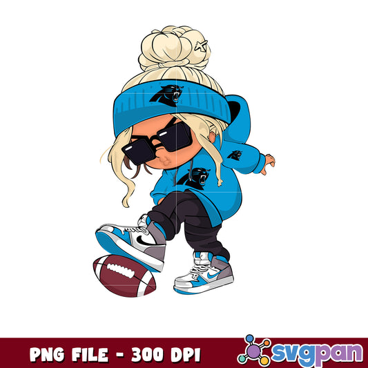 Carolina panthersrs girl design png, game day vibes png png, nfl team logo png