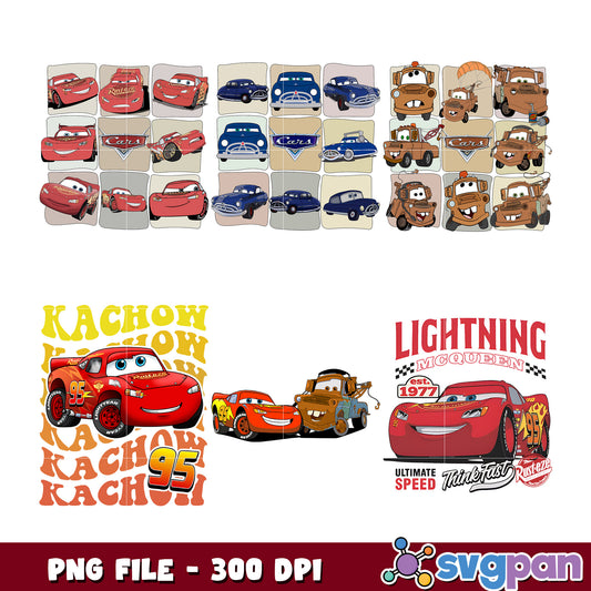 Cars Bundle PNG Sublimation 300 DPI