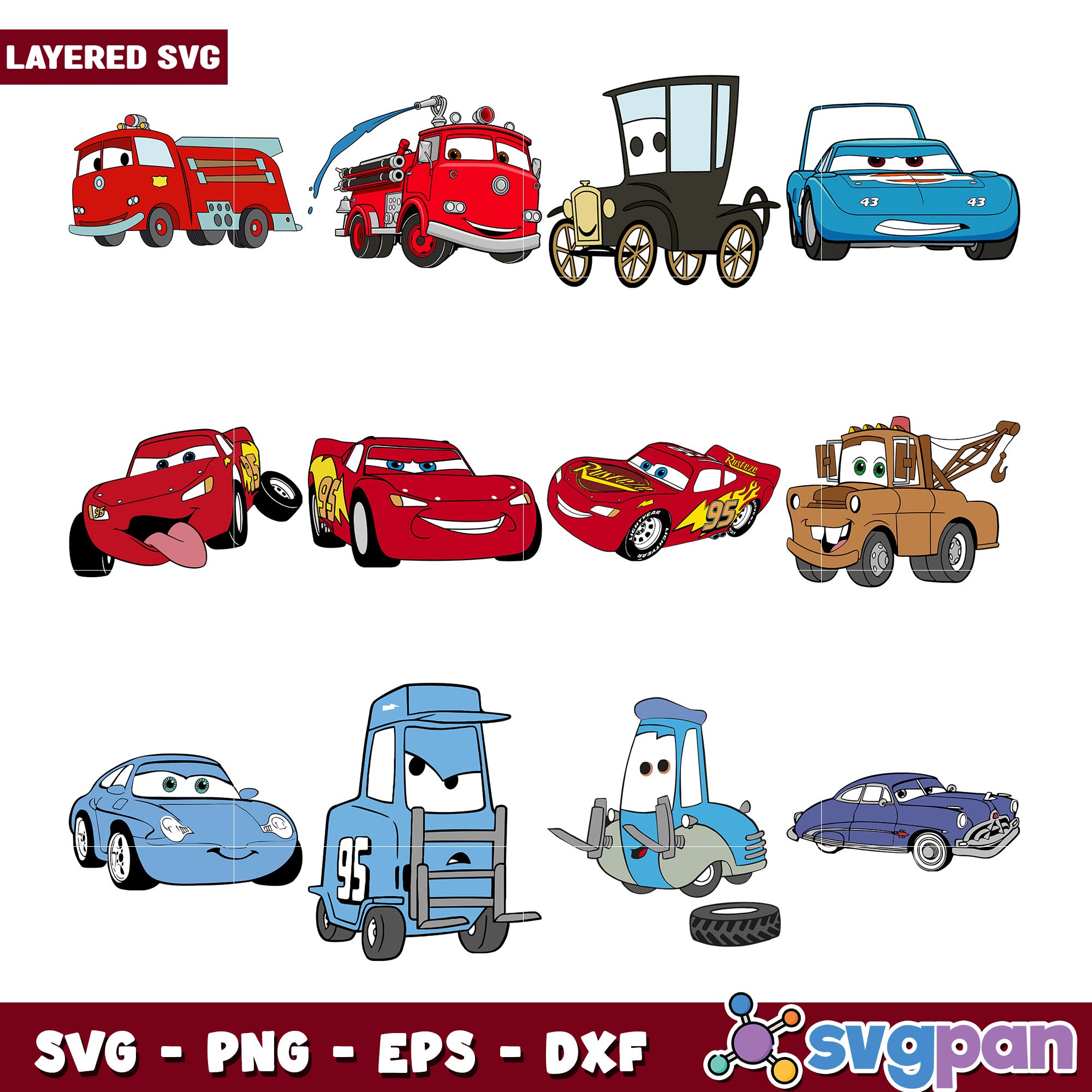 Cars Ramon Svg Cars Bundle SVG Cut Files – svgpan