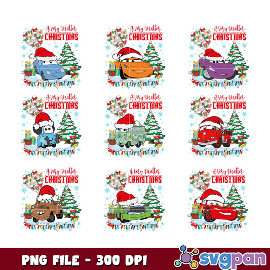 Cars Christmas Bundle PNG 300 DPI