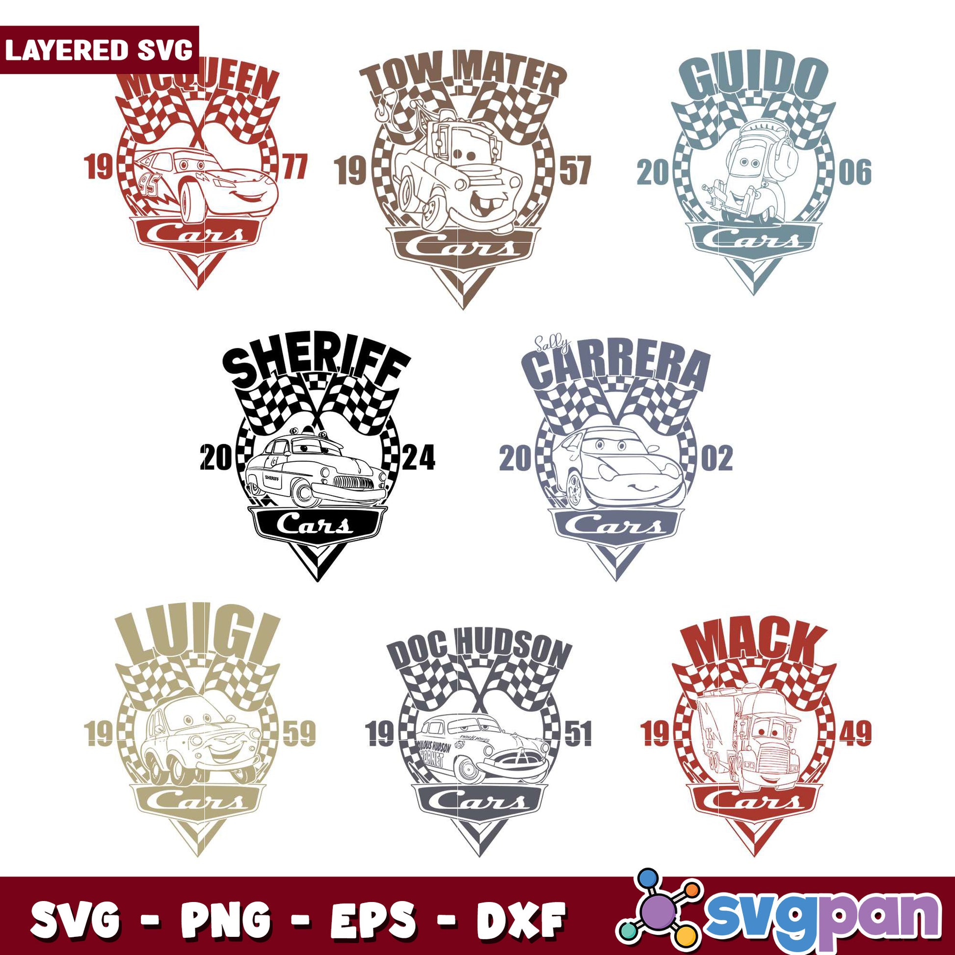 Cars Movie SVG Bundle