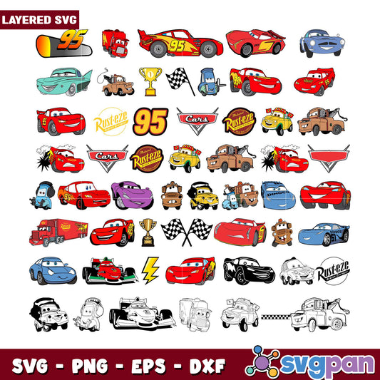 Cars SVG Bundle Fun Digital Clip Art Collection