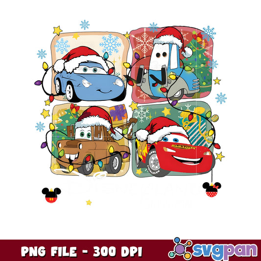 Cars christmas png, christmas costume png, christmas season​ png