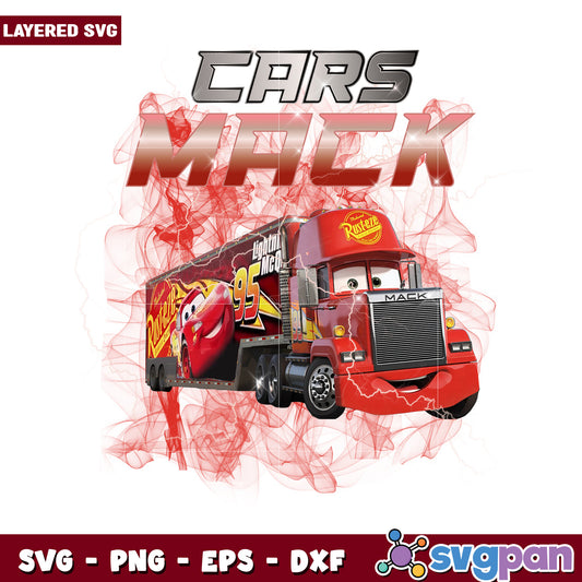 Cars mack design png, cars characters png, walt disney png