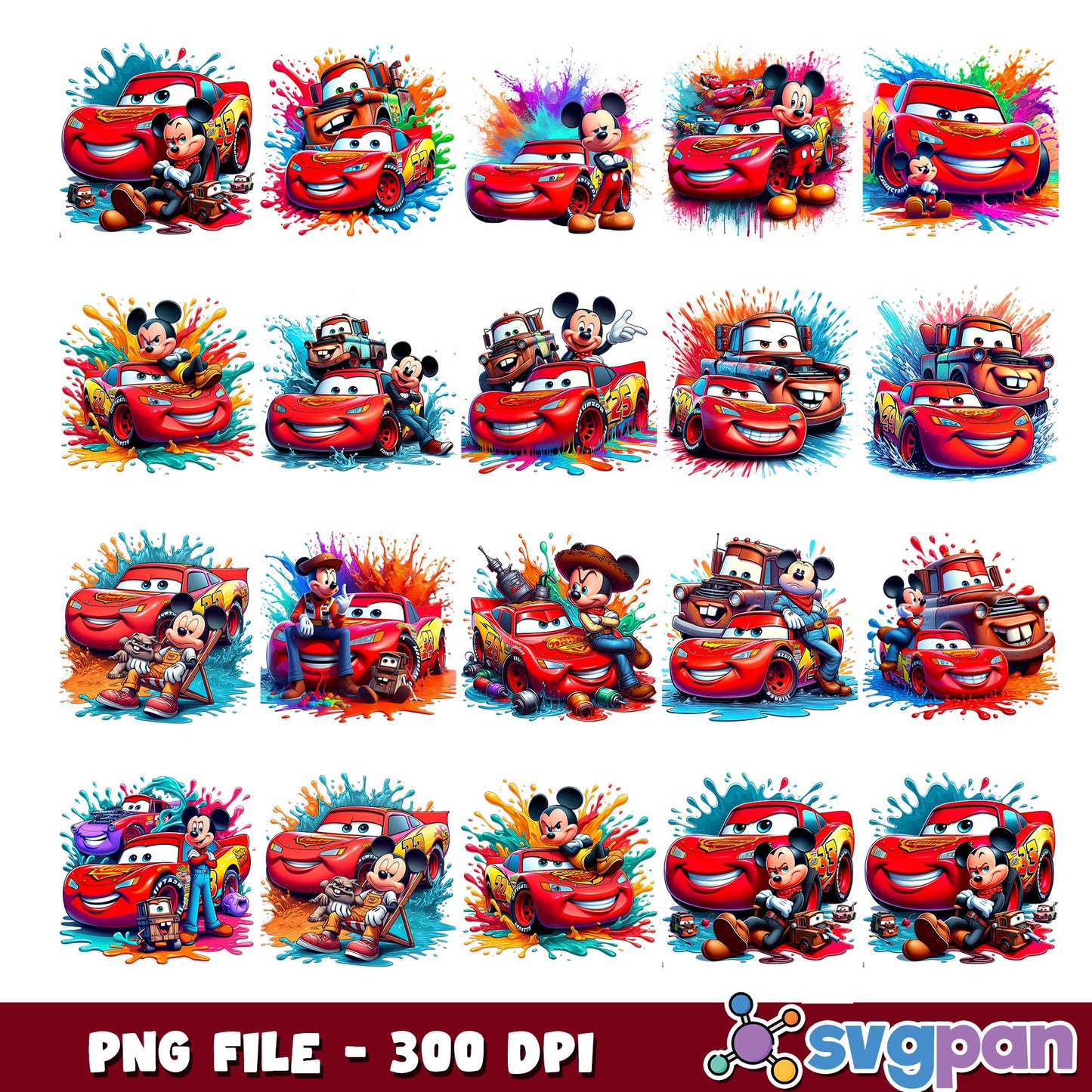 Cars watercolor png bundle