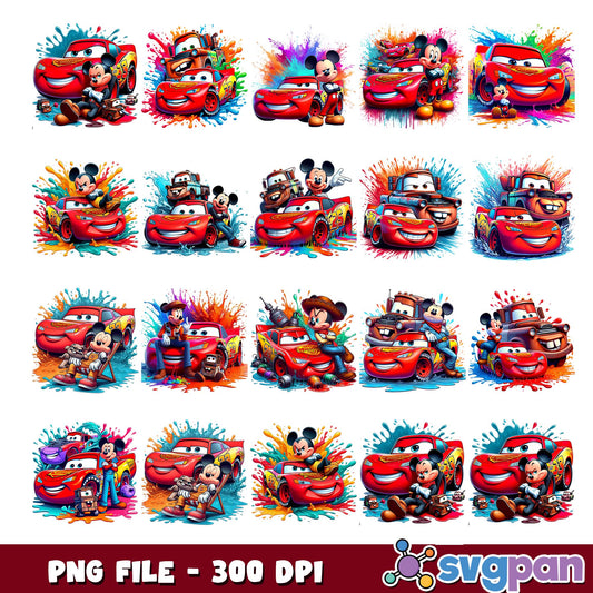 Cars watercolor png bundle