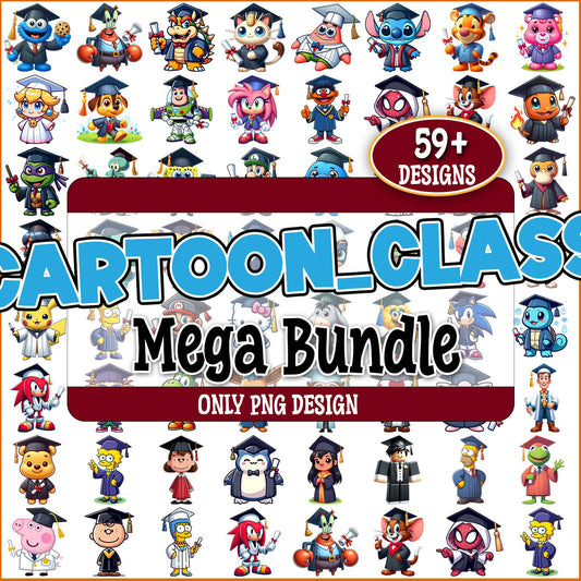 Cartoon class png bundle