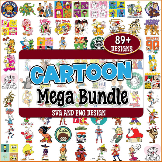 Cartoons vintage svg bundle