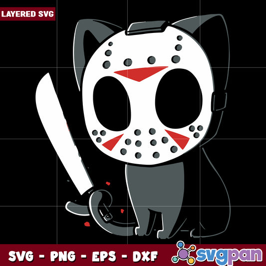 Cat horror movie svg, funny halloween svg, halloween quotes svg