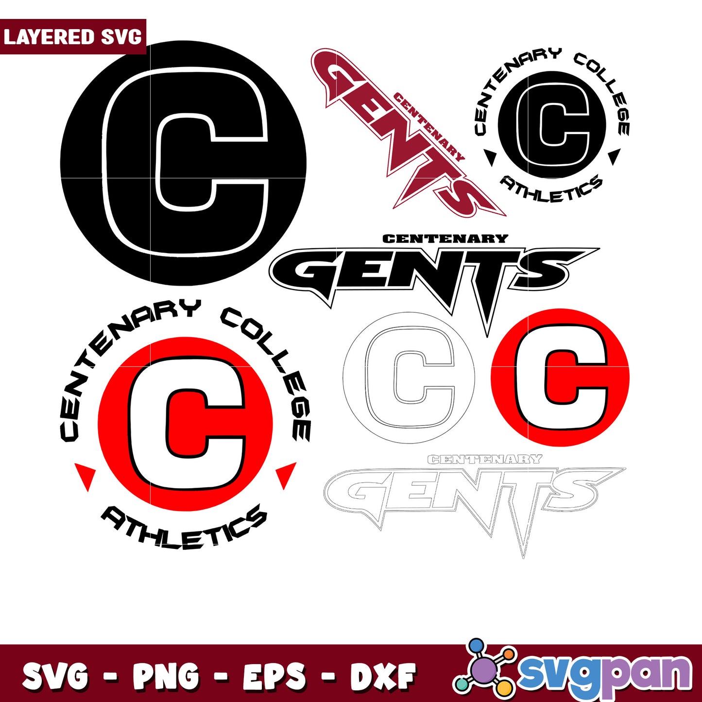 Centennial College Gents SVG Bundle