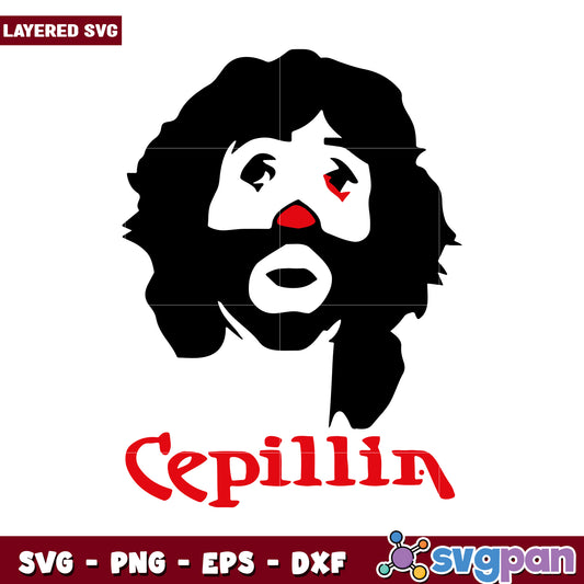 Cepillin layered SVG design for crafts, perfect for various projects