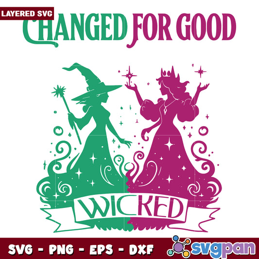 Changed for good wicked svg, wicked movie svg, change for good svg