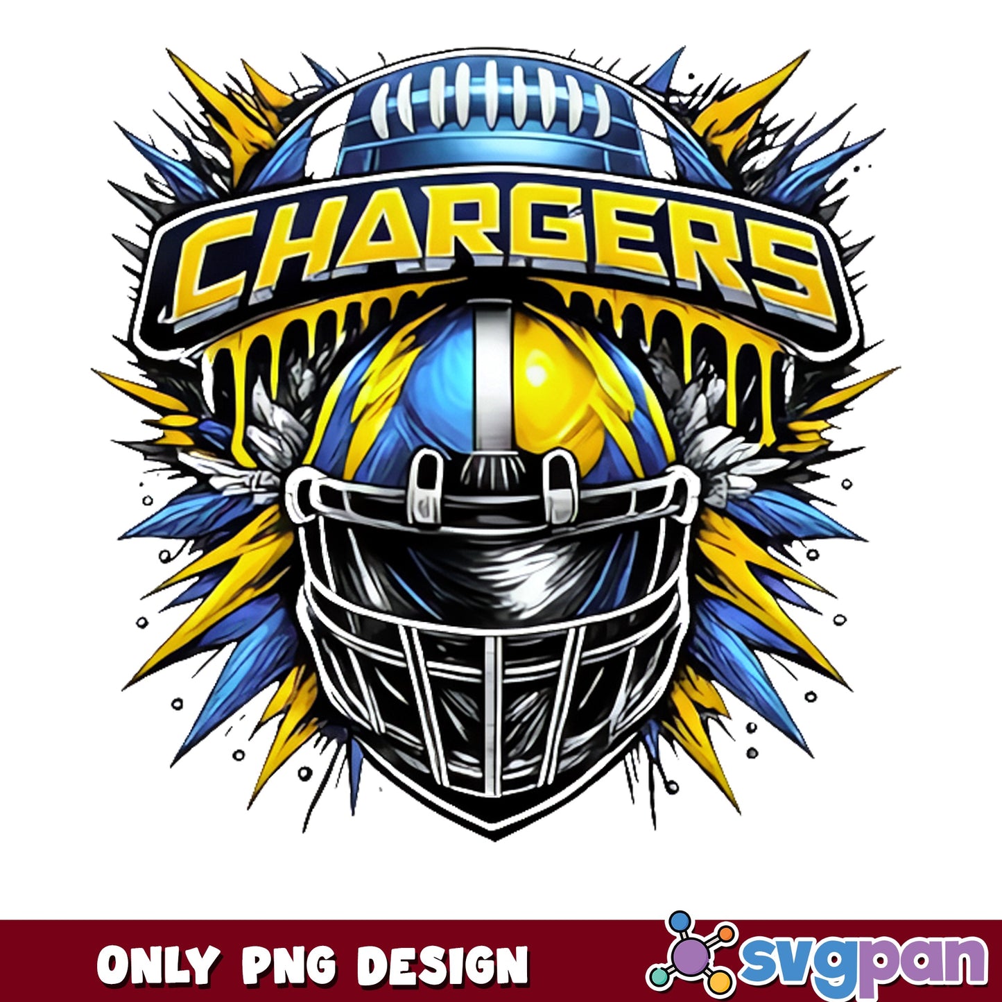 Chargers Football Helmet PNG, NFL Team PNG, Football PNG