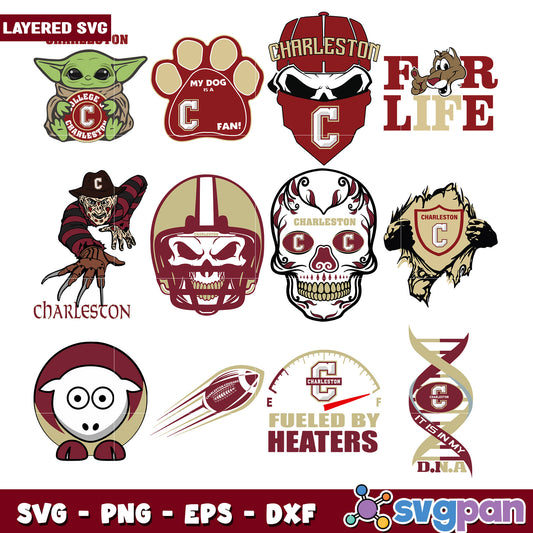 Charleston Layered SVG Bundle for Creative Projects