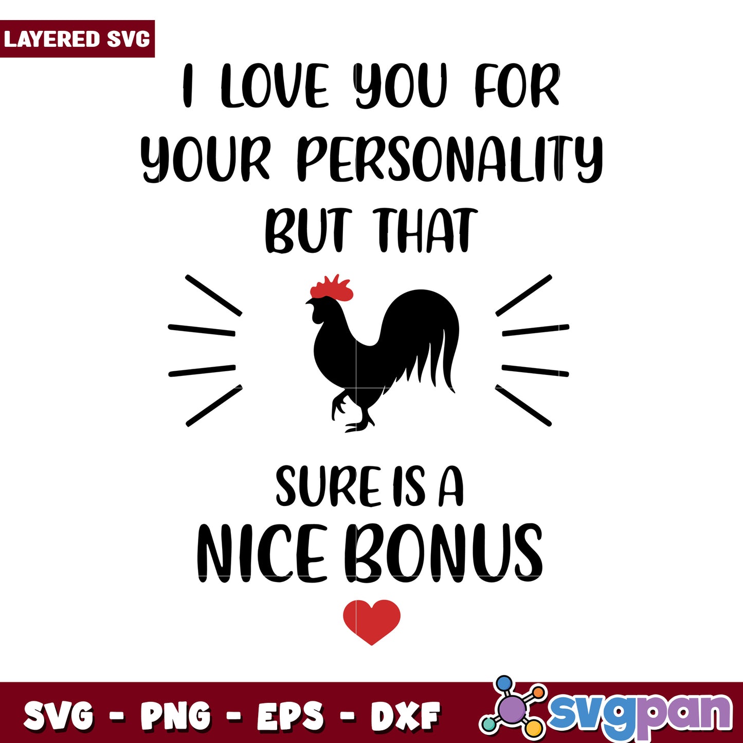 Charming Rooster Quote Design for SVG Projects, Perfect for Crafts