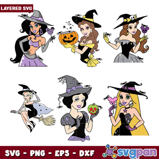Charming Witch SVG Bundle for Halloween Fun