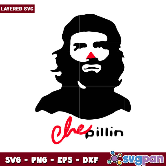 Che Guevara Inspired SVG Design, Perfect for Creative Projects