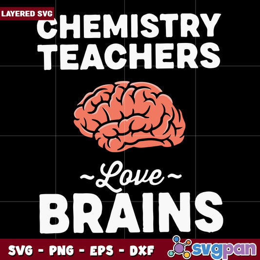 Chemistry teachers love brains svg, funny halloween svg, halloween quotes svg