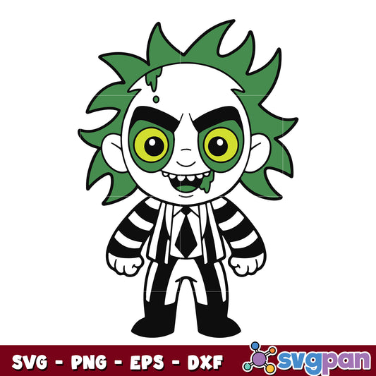 Chibi Beetlejuice Horror Movies svg