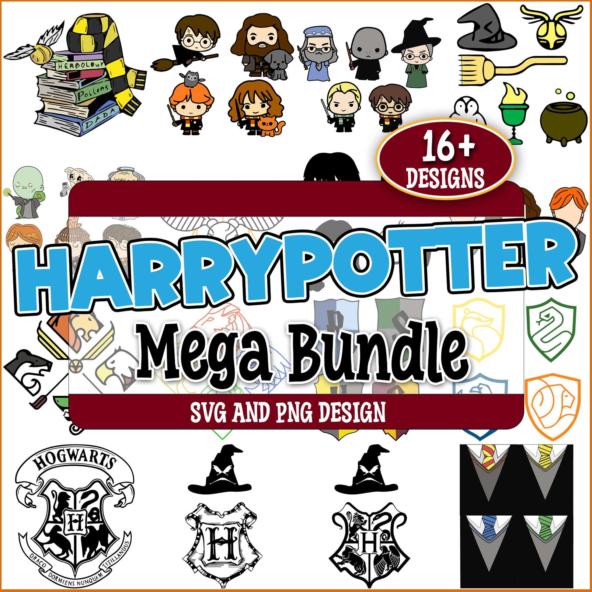 Chibi harry potter svg bundle