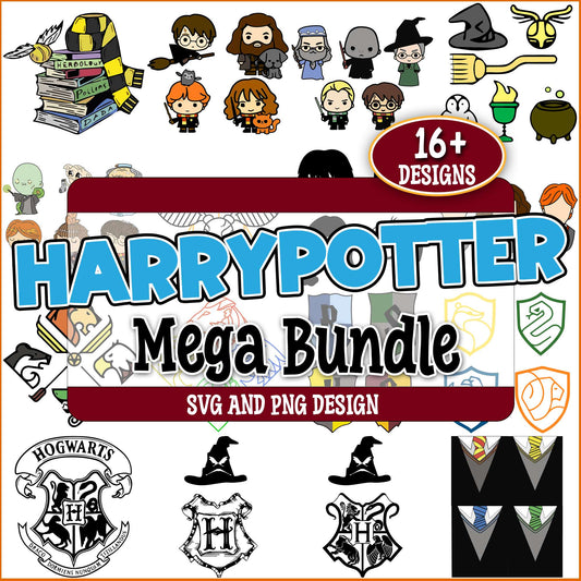 Chibi harry potter svg bundle
