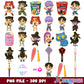 Chibi hunters kpop design png bundle, huntrix movie png, kpop hunters png