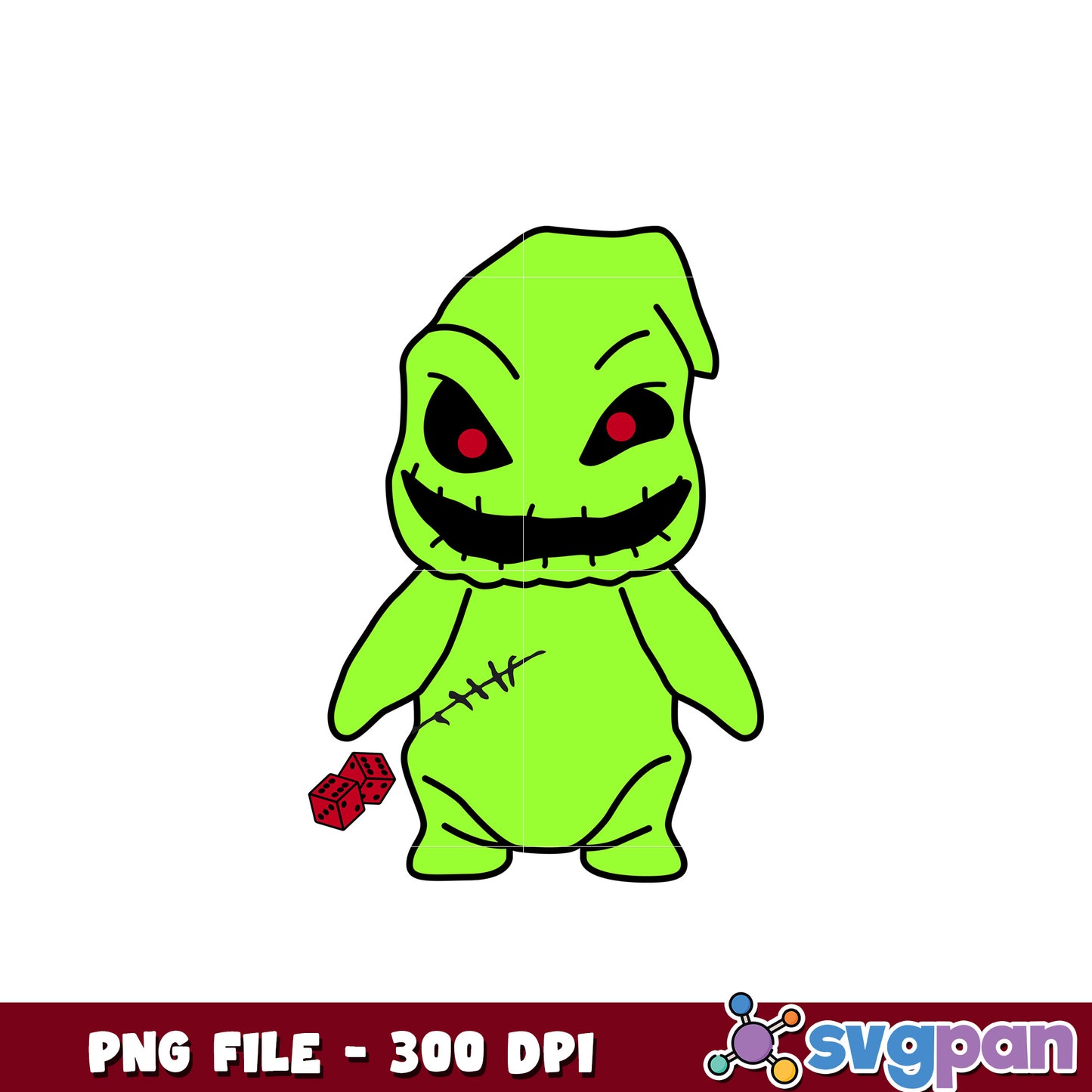 Chibi oogie boogie png, halloween background png, halloween candy png