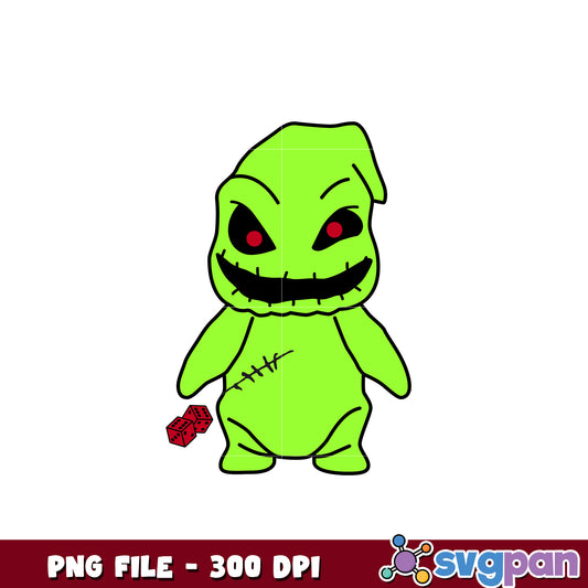 Chibi oogie boogie png, halloween background png, halloween candy png