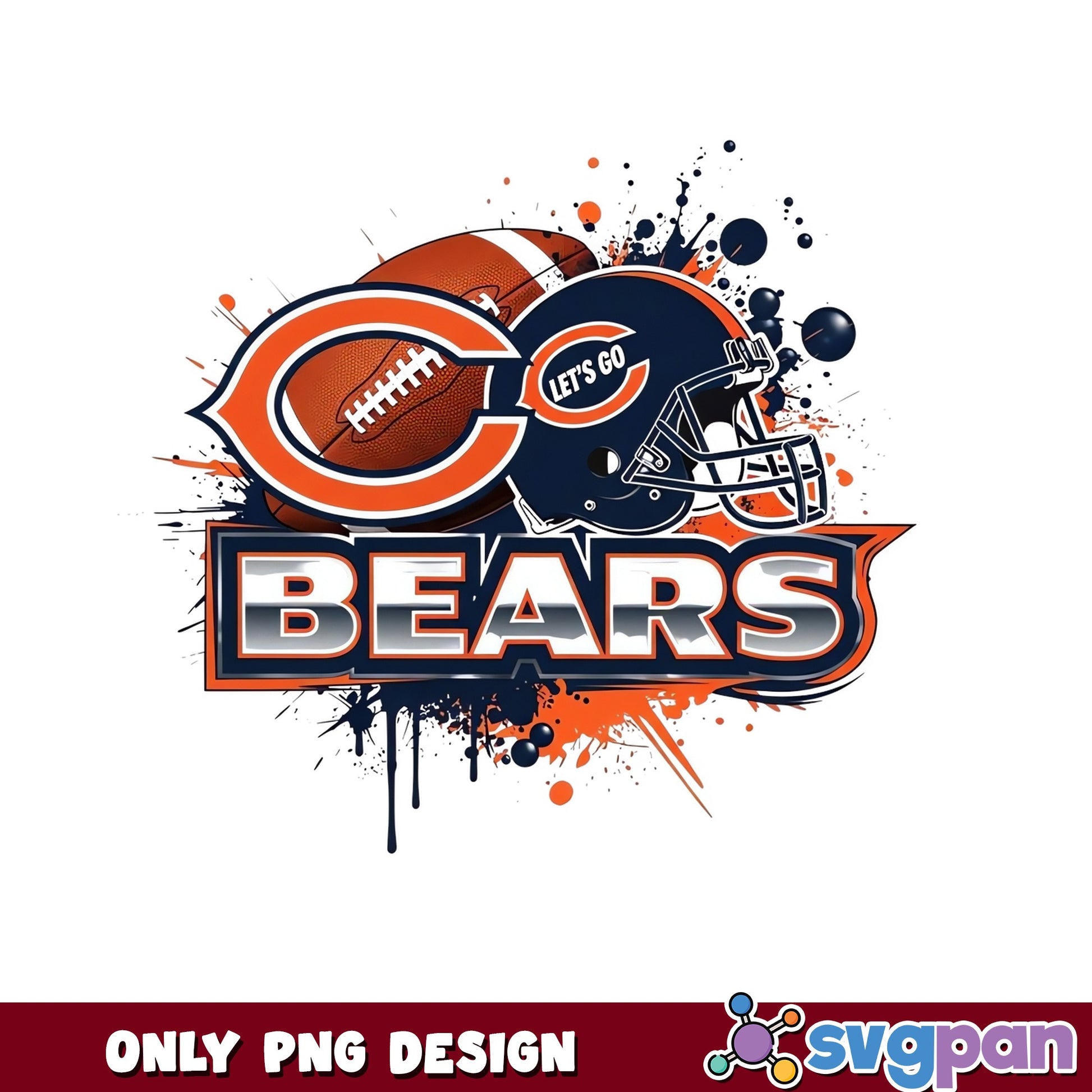 Chicago Bears Football PNG, NFL Team Design PNG, Bears PNG