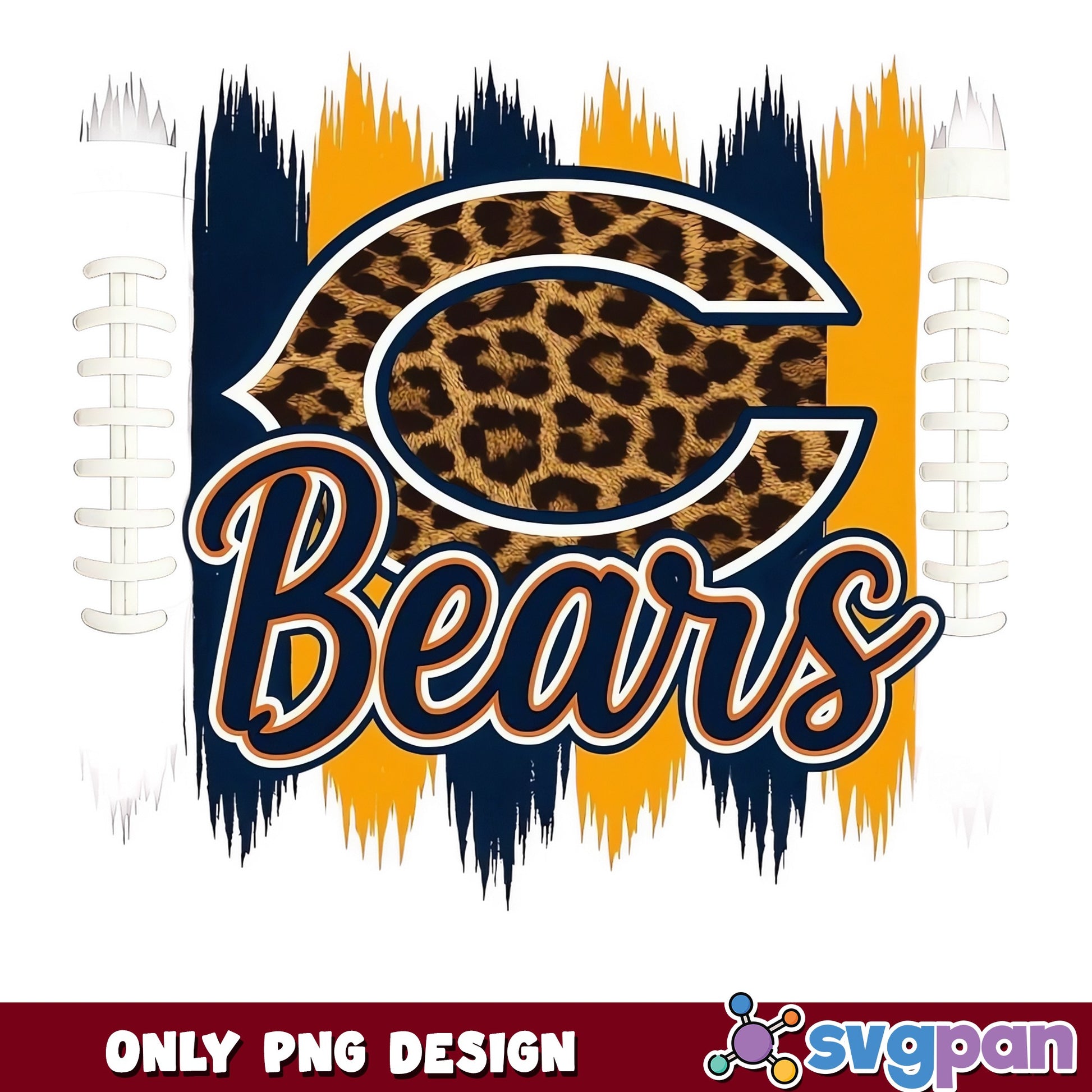 Chicago Bears Leopard PNG, Bears Football PNG, NFL PNG