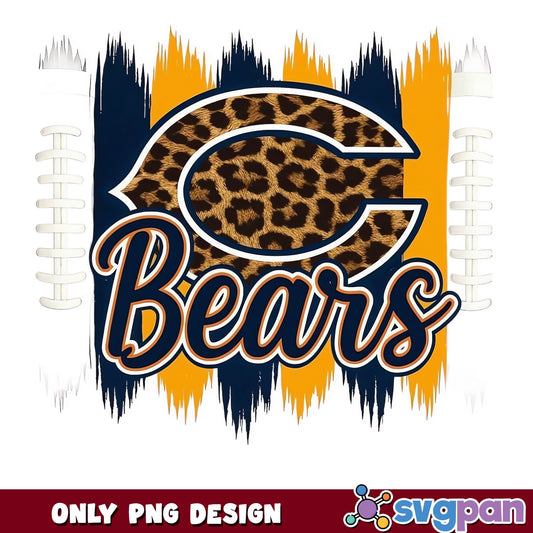 Chicago Bears Leopard PNG, Bears Football PNG, NFL PNG