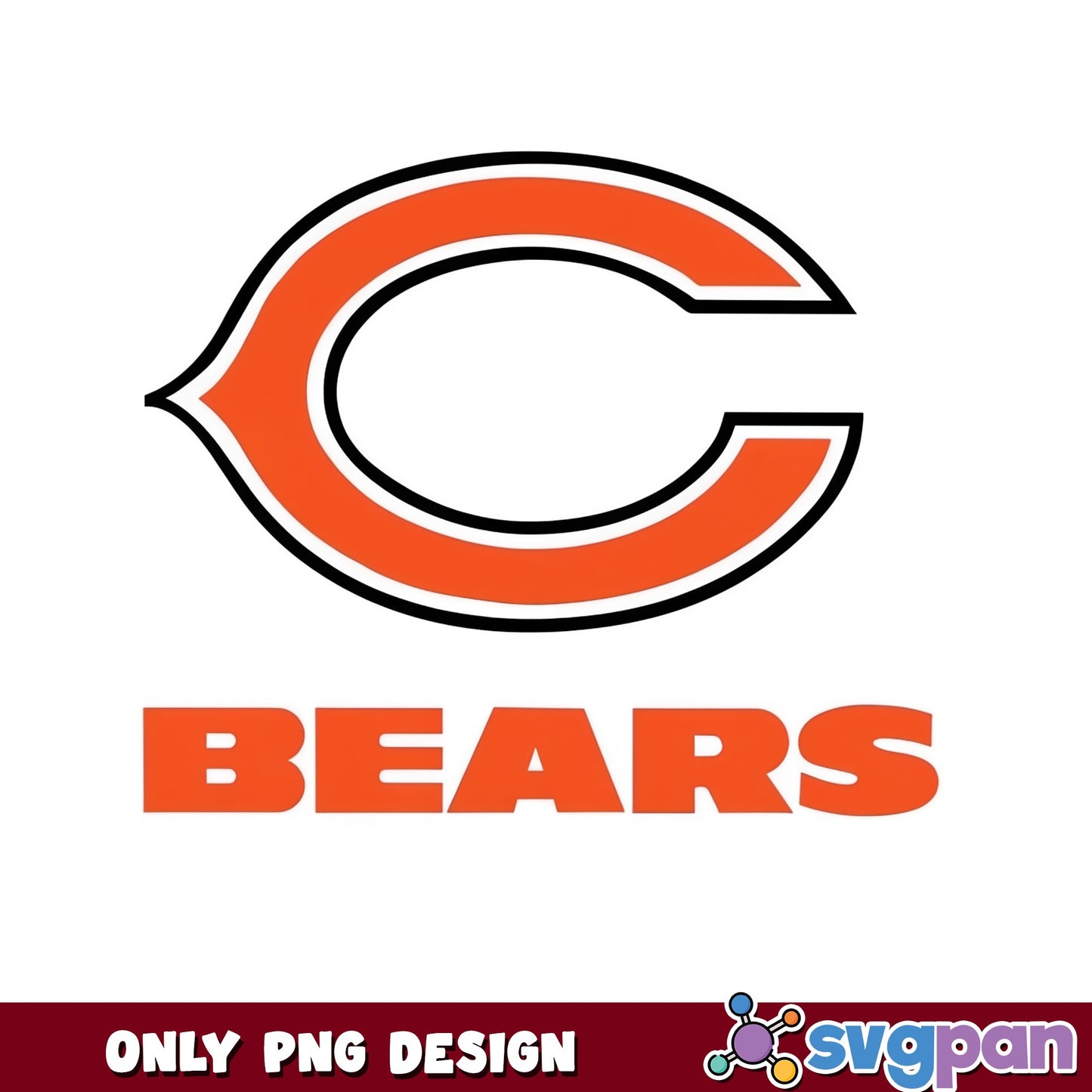 Chicago Bears NFL PNG, Bears Football Logo PNG, NFL Team PNG