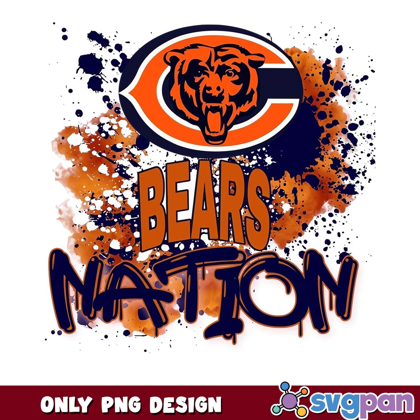 Chicago Bears Nation PNG, Bears Football PNG, NFL Team PNG
