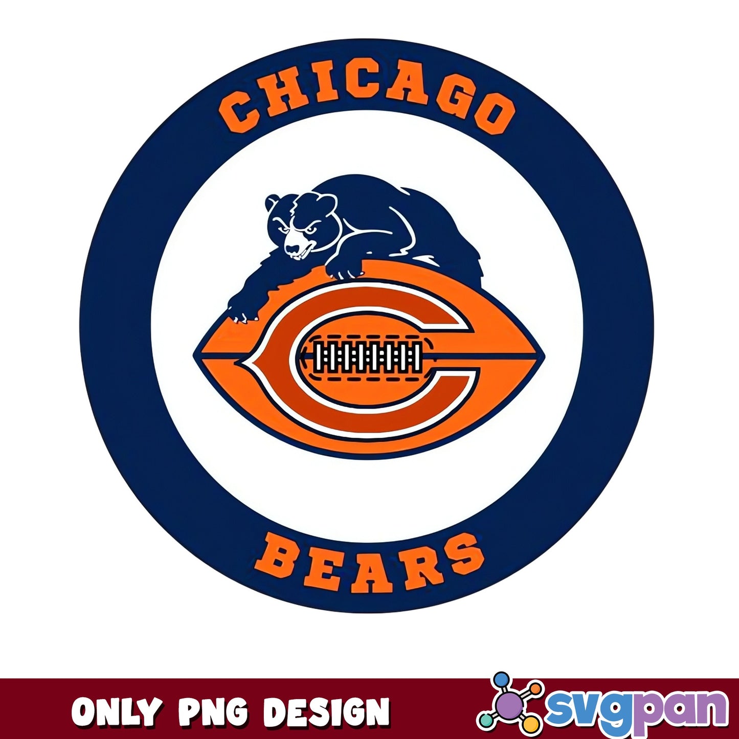 Chicago Bears PNG, NFL Football Team Logo PNG, Bears PNG
