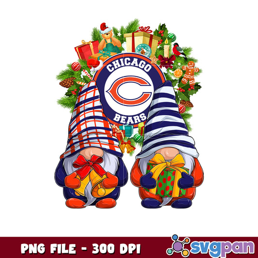 Chicago bears christmas png, list of nfl teams png, chrismas gnome​ png