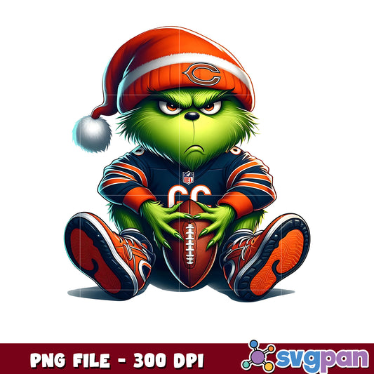 Chicago bears funny grinch png, nfl mvp png, grinch bears png