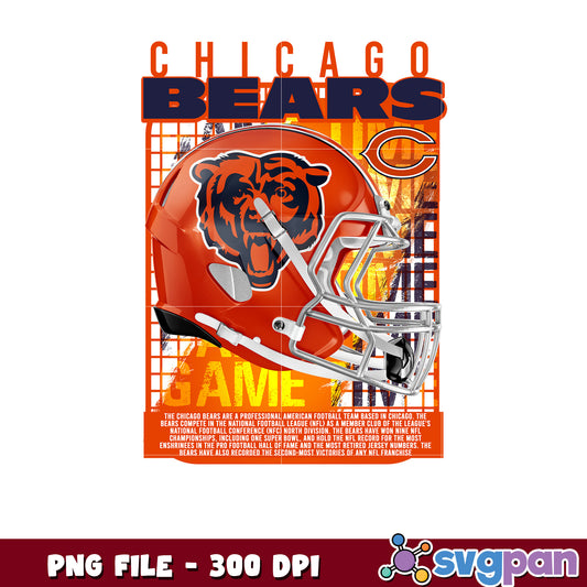 Chicago bears helmet logo design png, list of nfl teams png, nlf team logo png